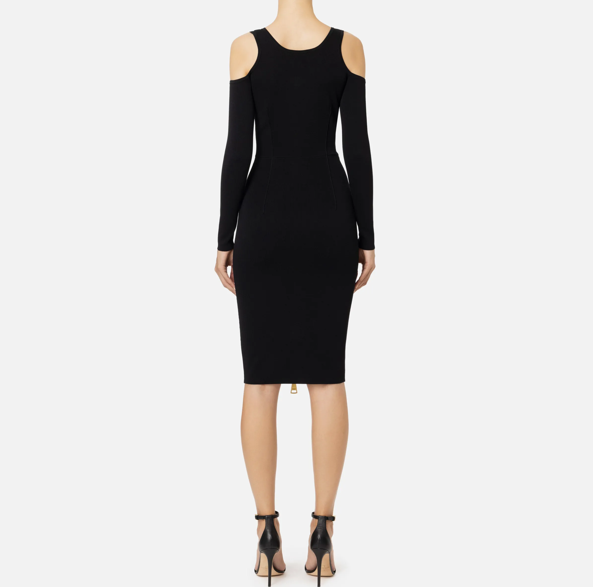 Abito midi in viscosa con zip