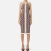Abito midi logo jacquard