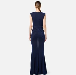 Abito red carpet in jersey lurex con reggiseno