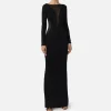 Abito red carpet in lycra flock e tulle