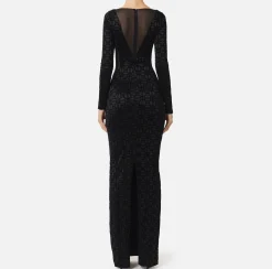 Abito red carpet in lycra flock e tulle