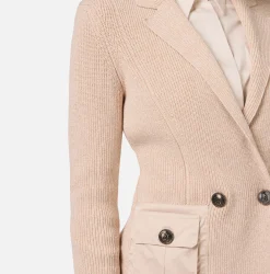 Blazer con tasche in vela tecnica