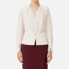 Blusa in georgette con baschina
