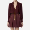 Blusa in georgette con charms collana