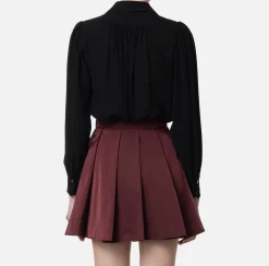 Blusa in georgette con charms collana