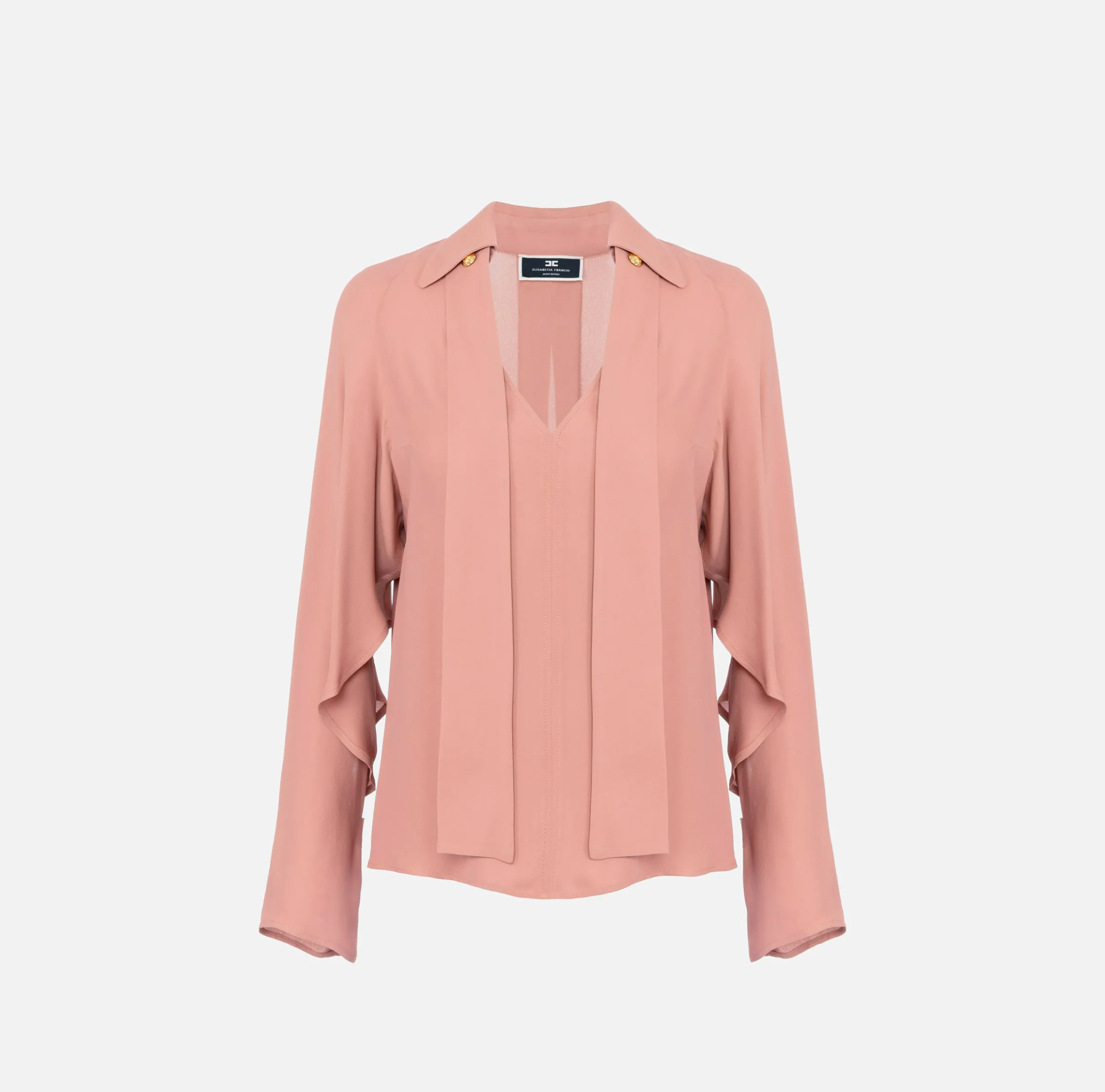 Blusa in georgette con foulard