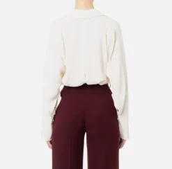 Blusa in georgette con foulard