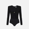 Body in jersey con anella gioiello