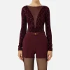Body in lycra flock e tulle