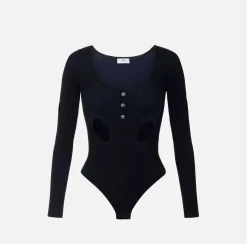 Body in misto viscosa con cut-out
