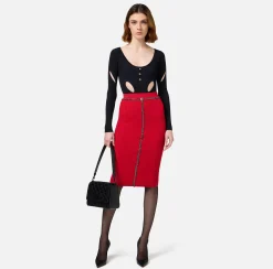 Body in misto viscosa con cut-out