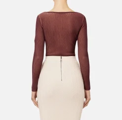 Body in misto viscosa con cut-out