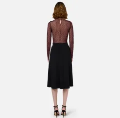 Body in tulle jacquard con coppe