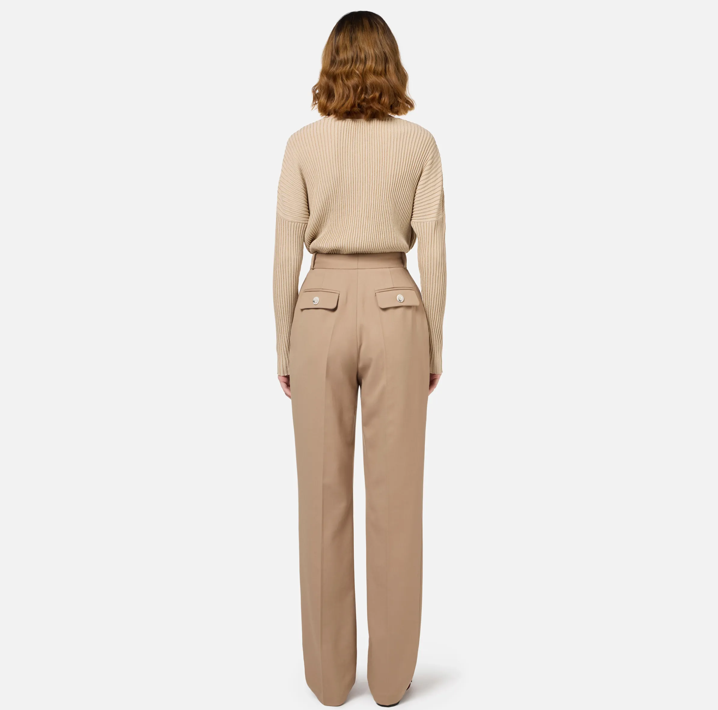 Body in viscosa e lurex a costine