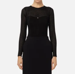 Body in viscosa motivo chevron