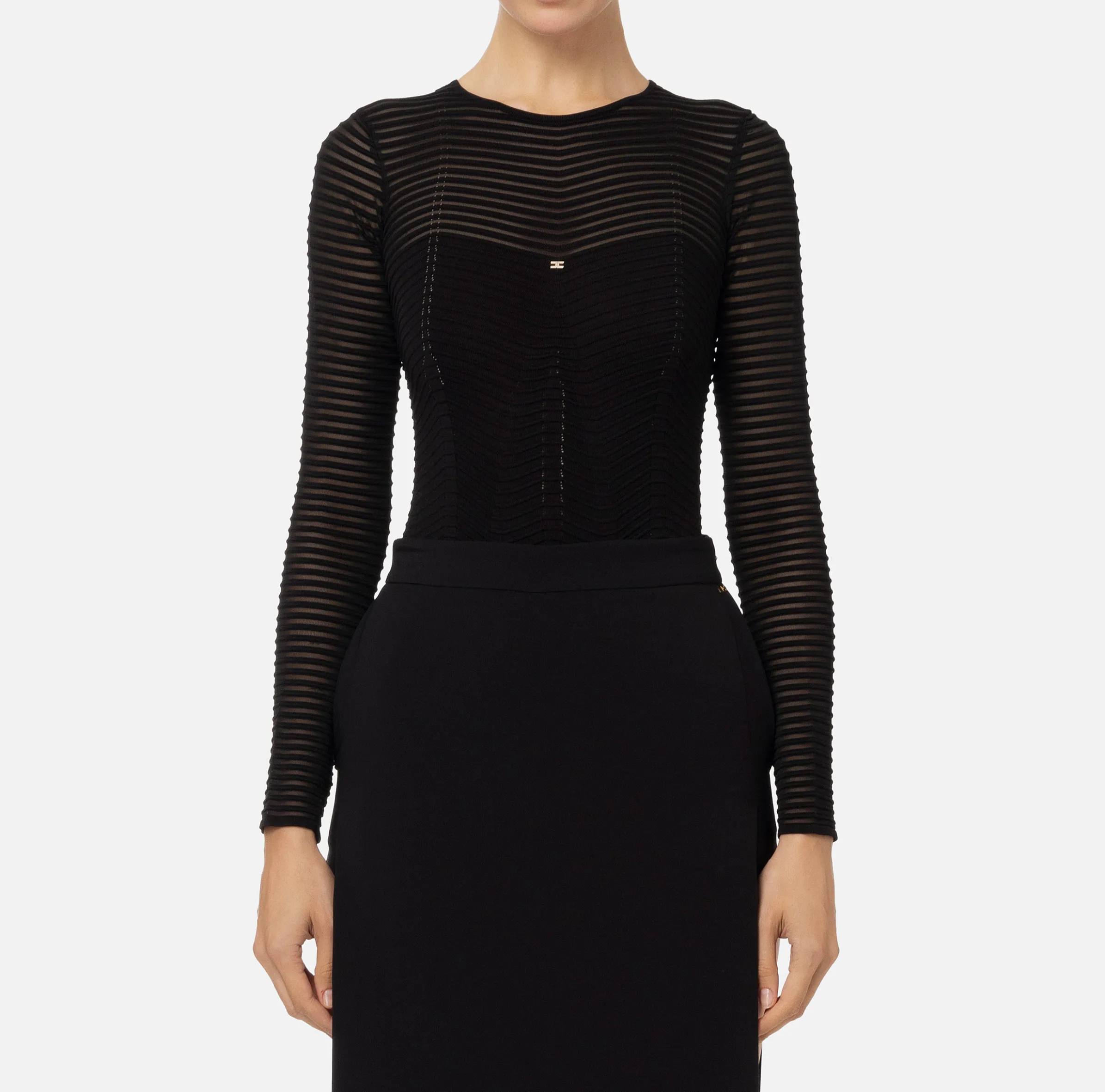 Body in viscosa motivo chevron
