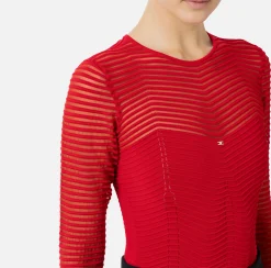 Body in viscosa motivo chevron