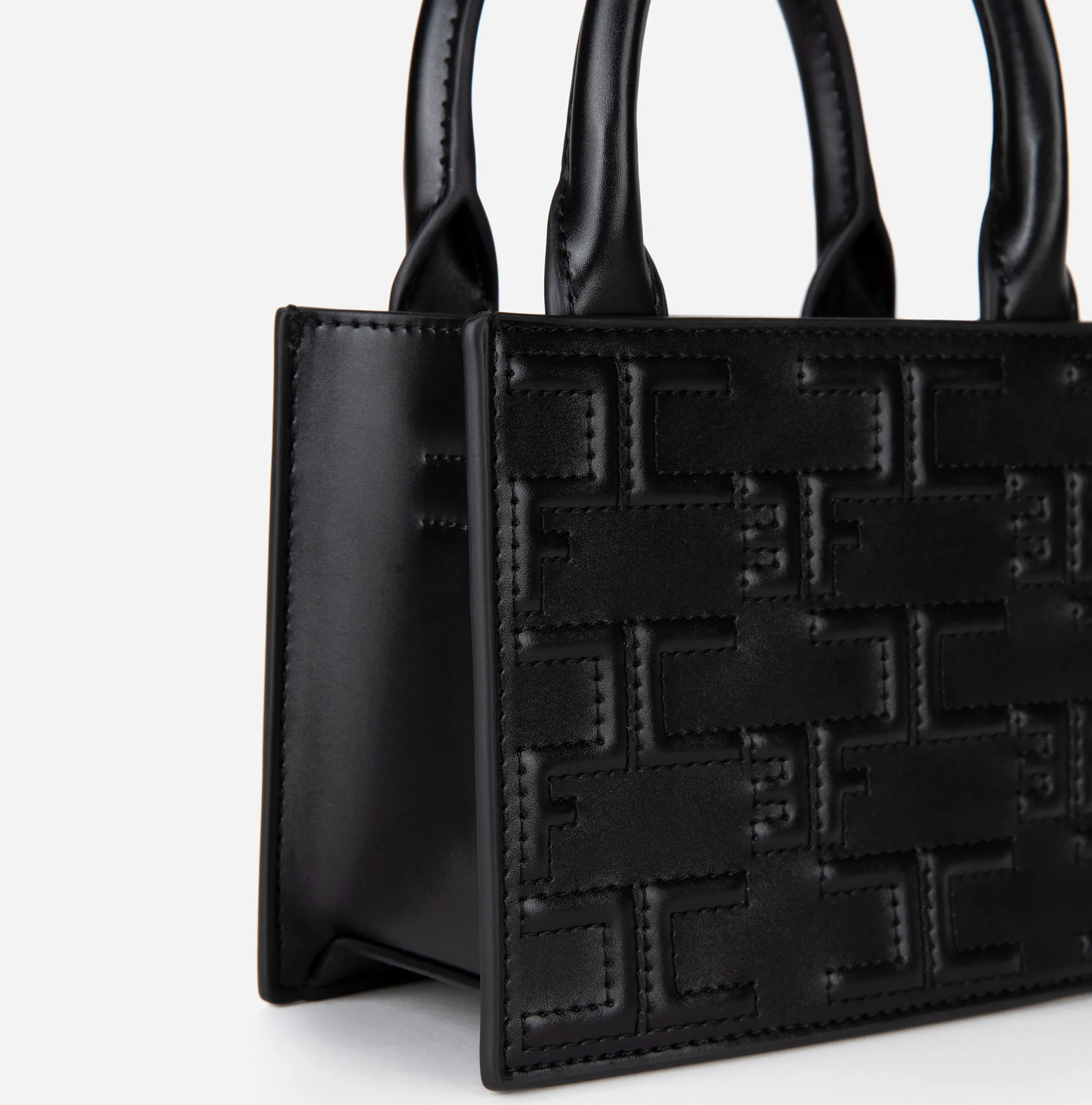 Bold Monogram Mini Shopper