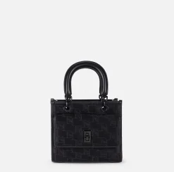Borsa a mano piccola con logo embossed