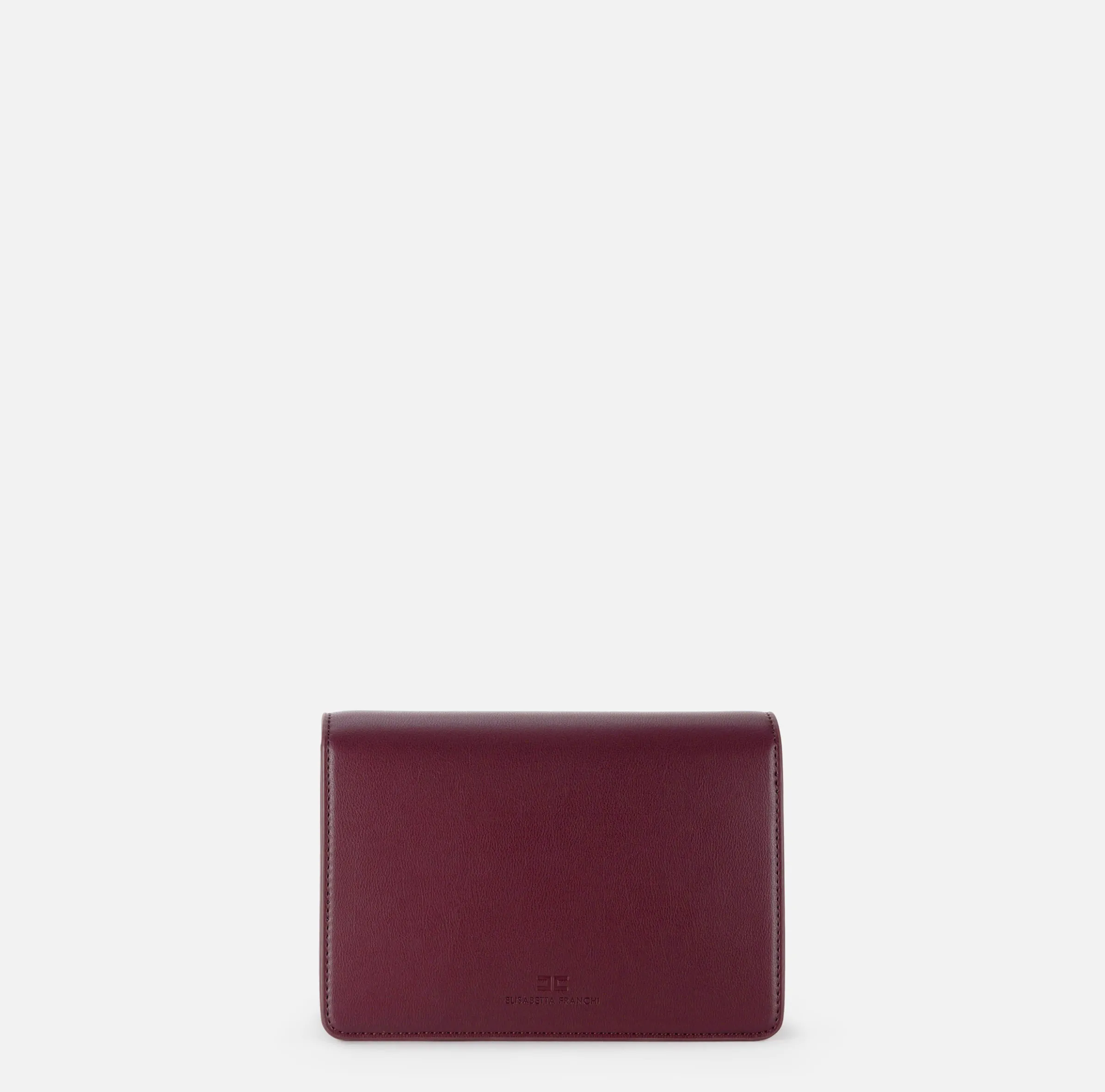 Borsa a tracolla con girello logo in metallo