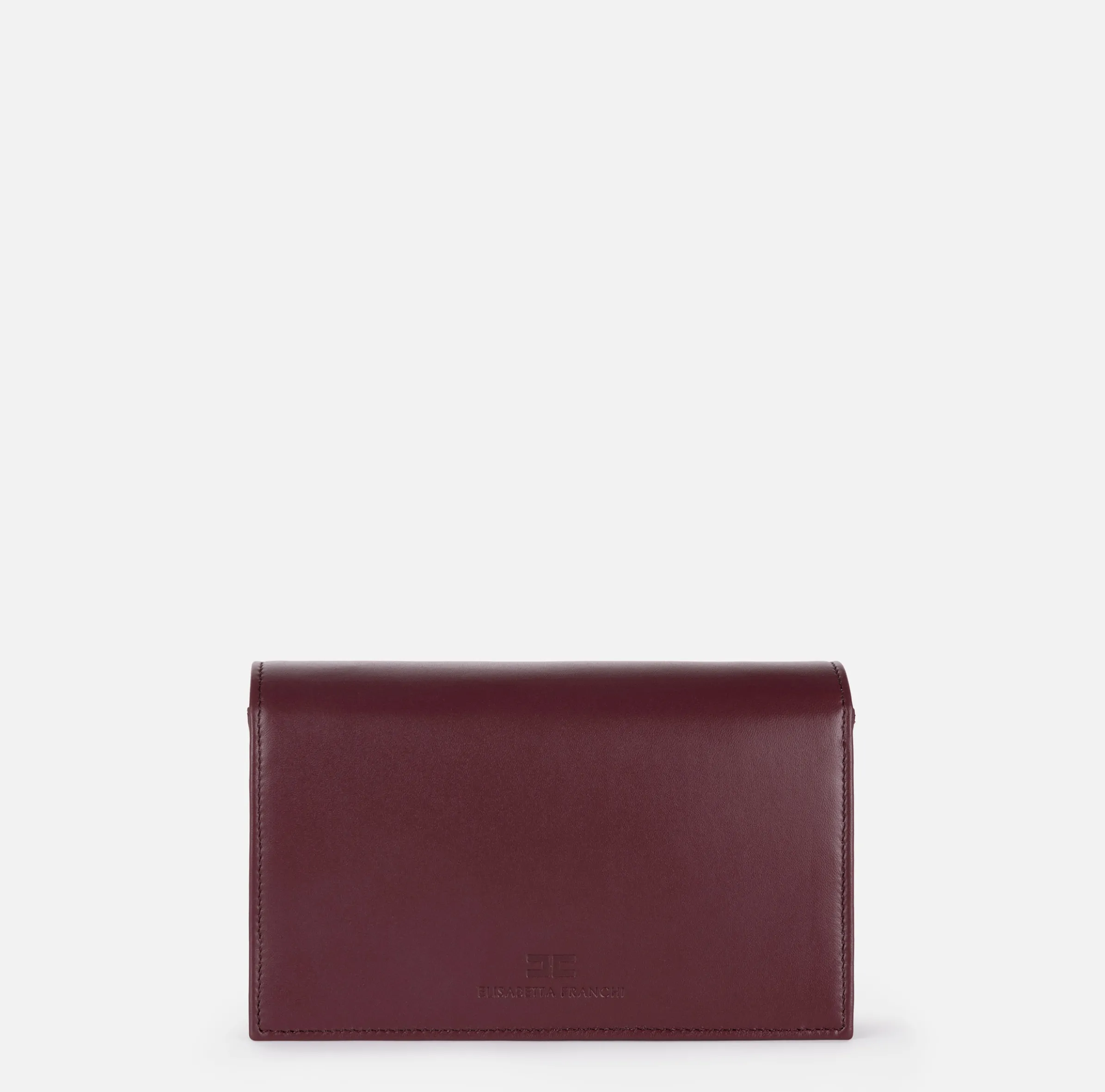 Borsa a tracolla in nappa con placca logo