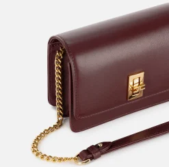 Borsa a tracolla in nappa con soffietto