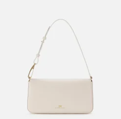 Borsa a tracolla in pelle con logo embossed