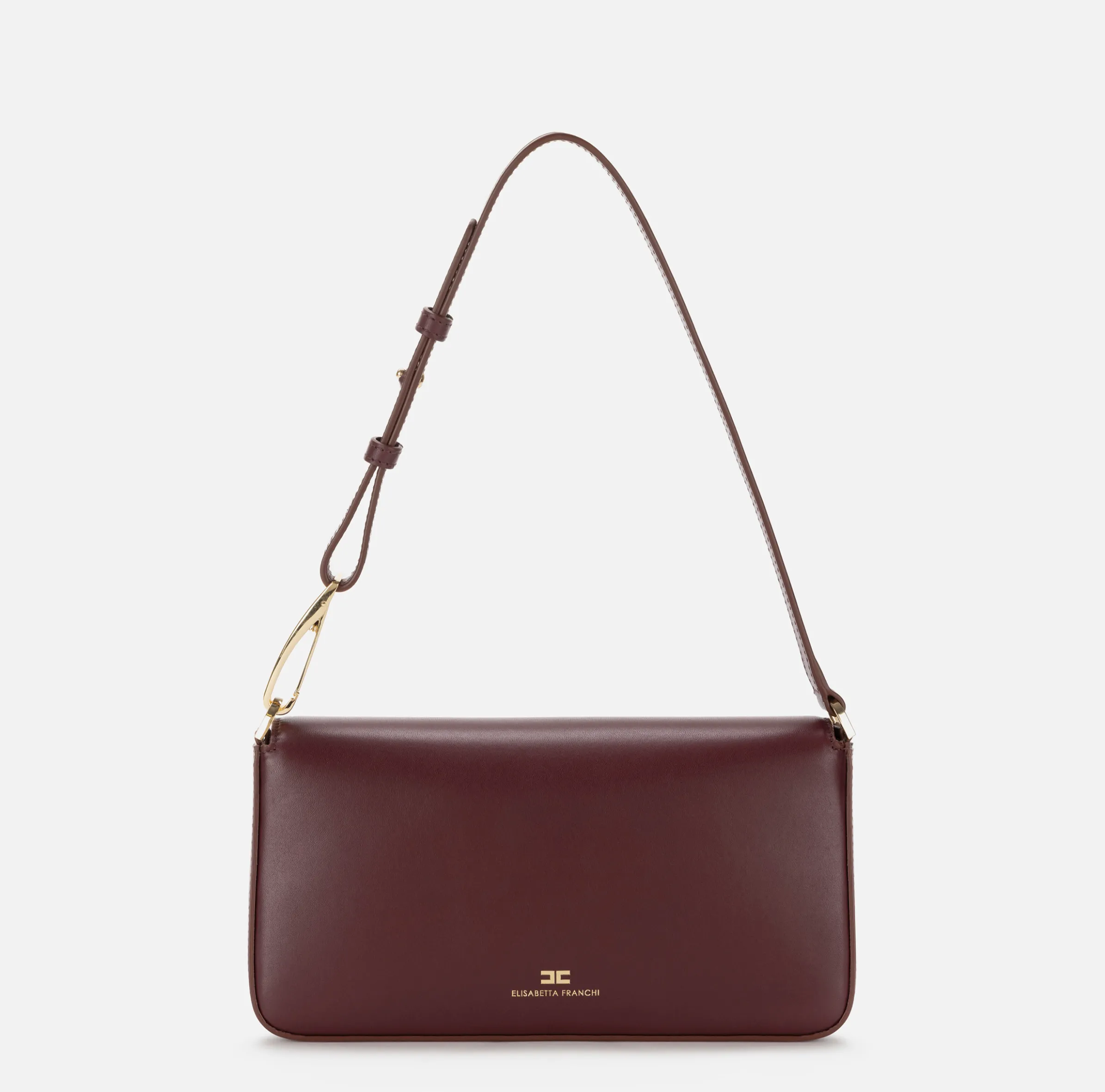 Borsa a tracolla in pelle con logo embossed