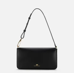 Borsa a tracolla in pelle con logo embossed