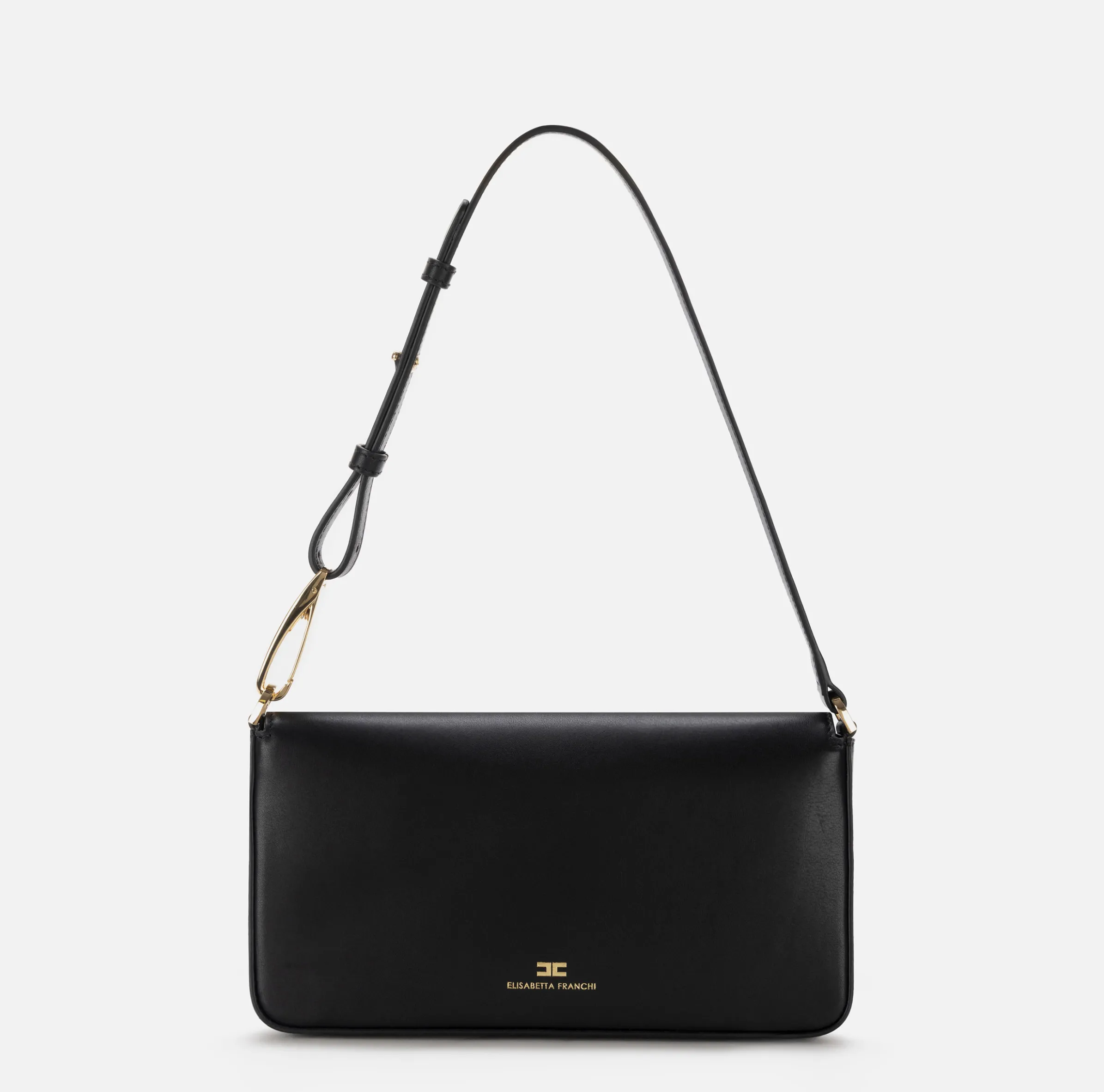Borsa a tracolla in pelle con logo embossed