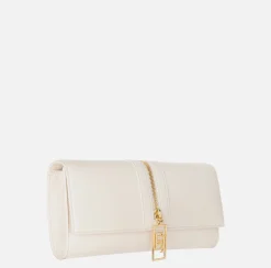 Borsa baguette in materiale effetto pelle con zip