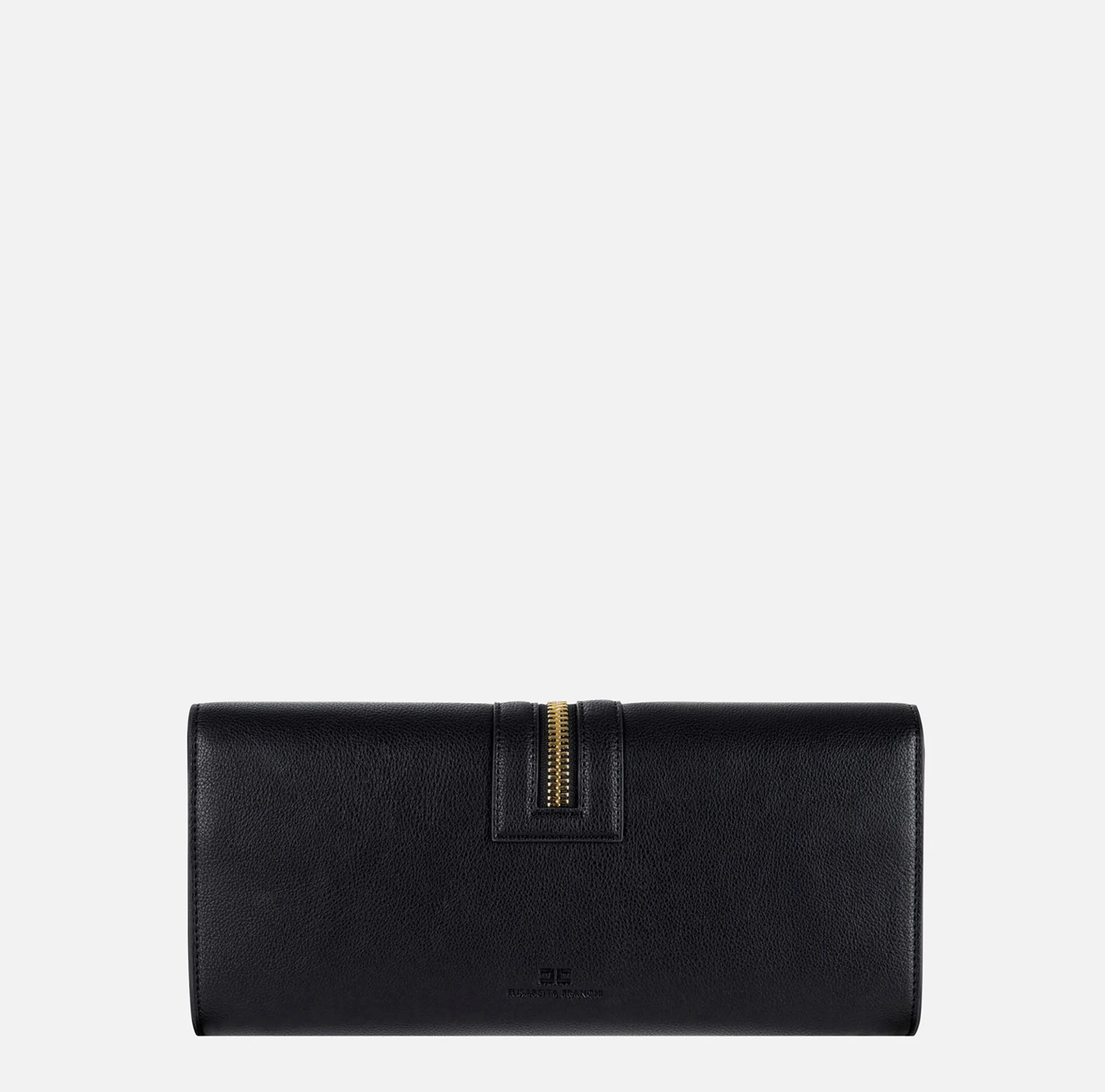 Borsa baguette in materiale effetto pelle con zip