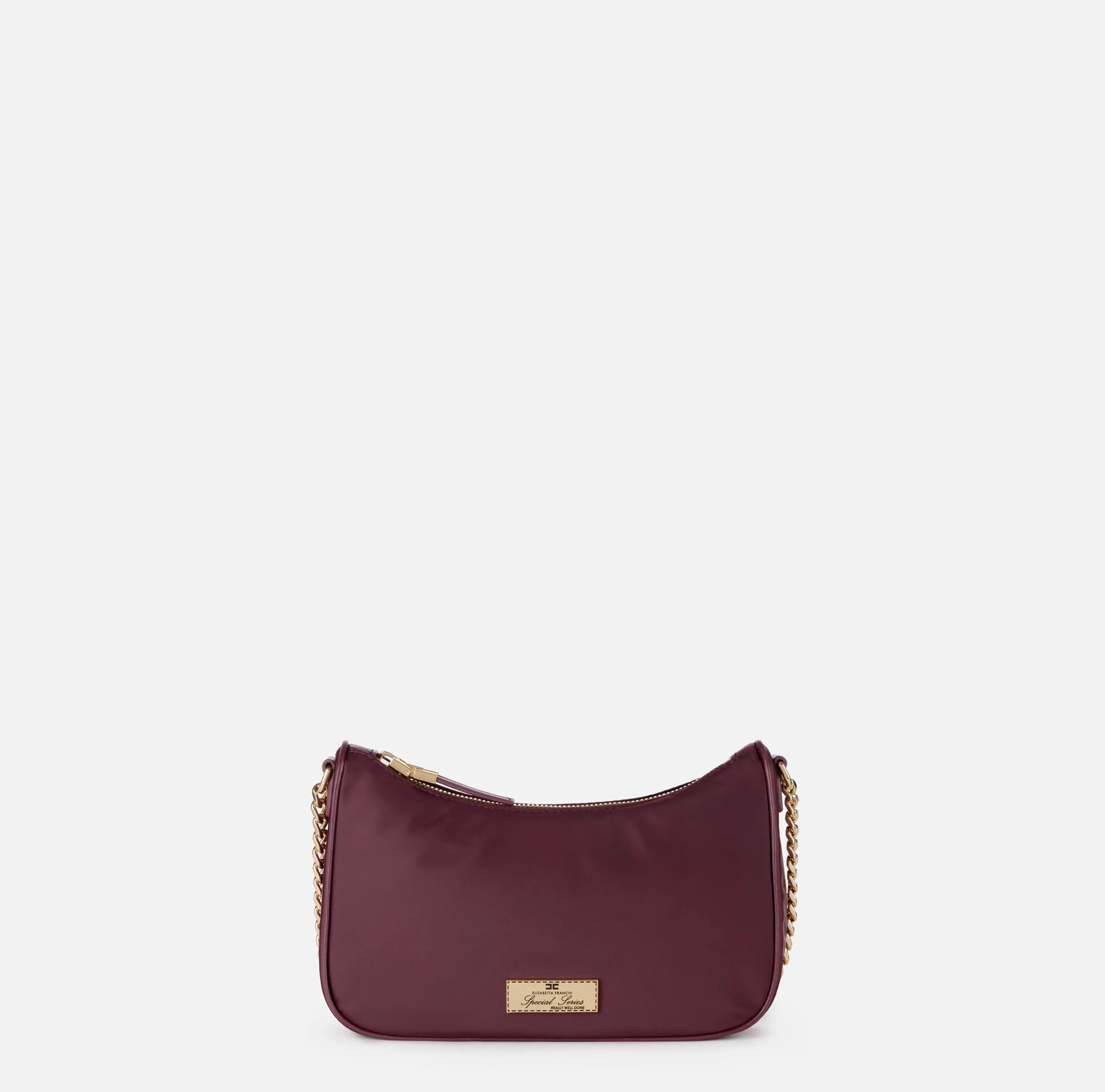 Borsa con doppia tracolla e logo