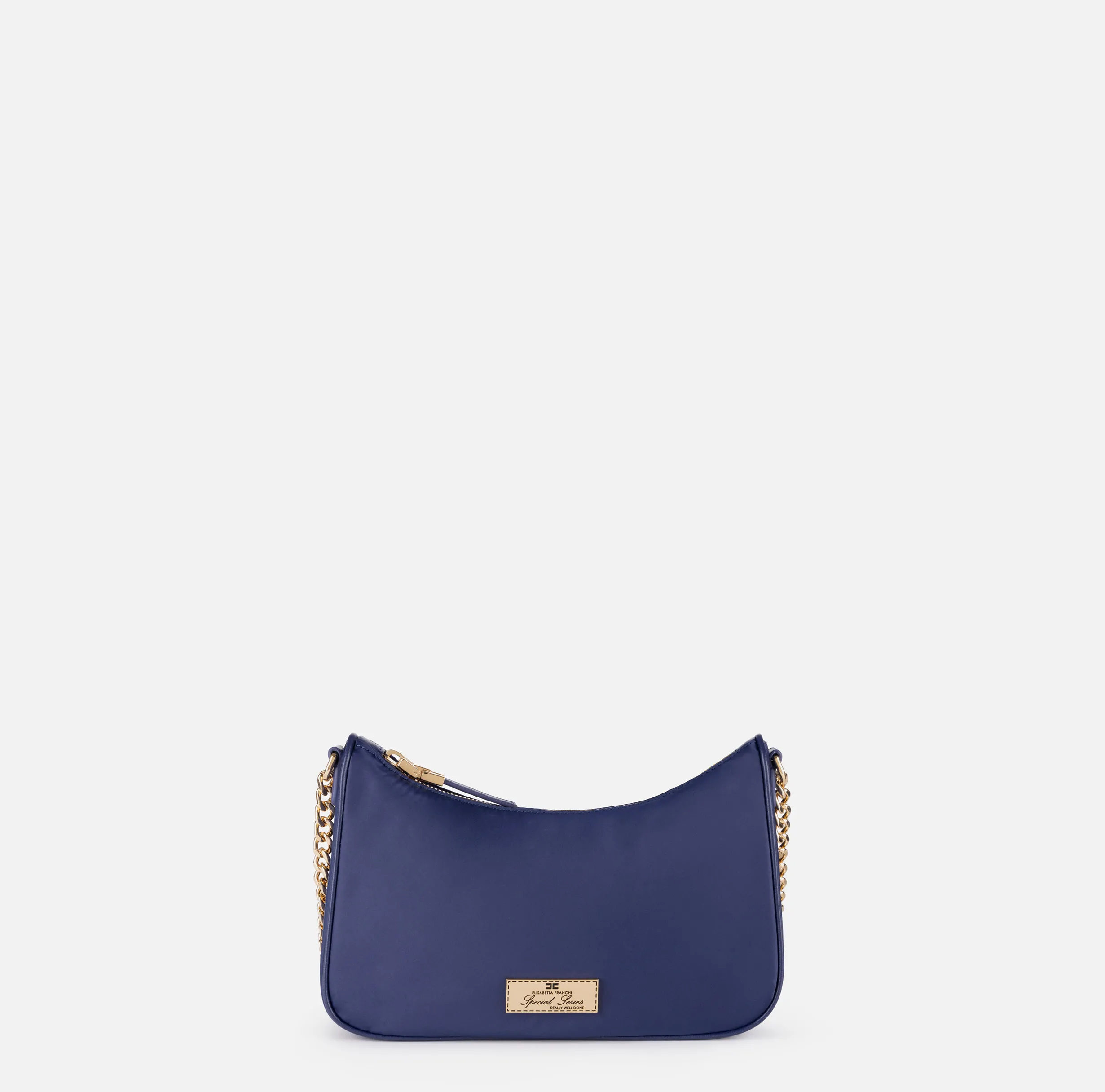 Borsa con doppia tracolla e logo