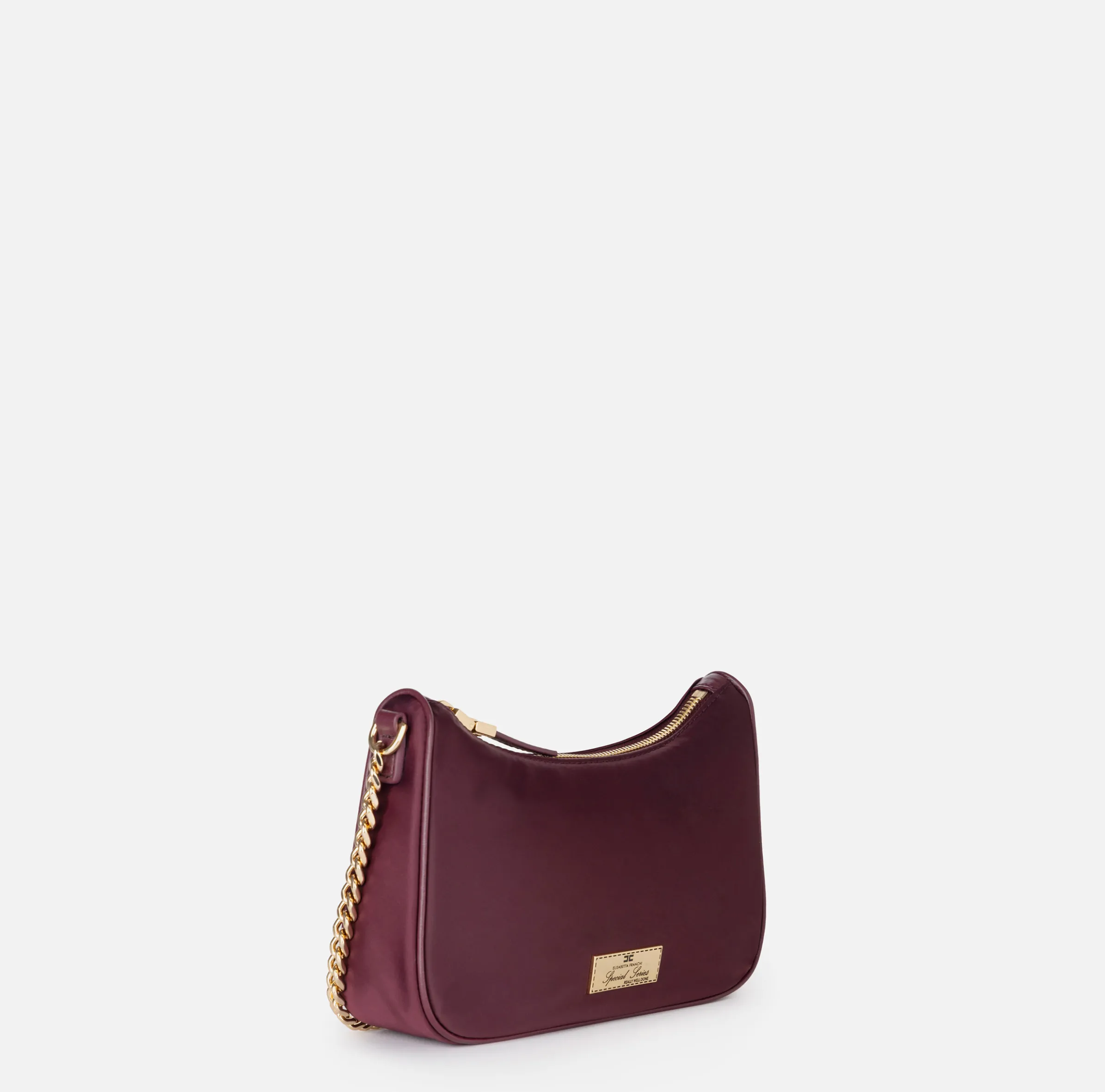 Borsa con doppia tracolla e logo