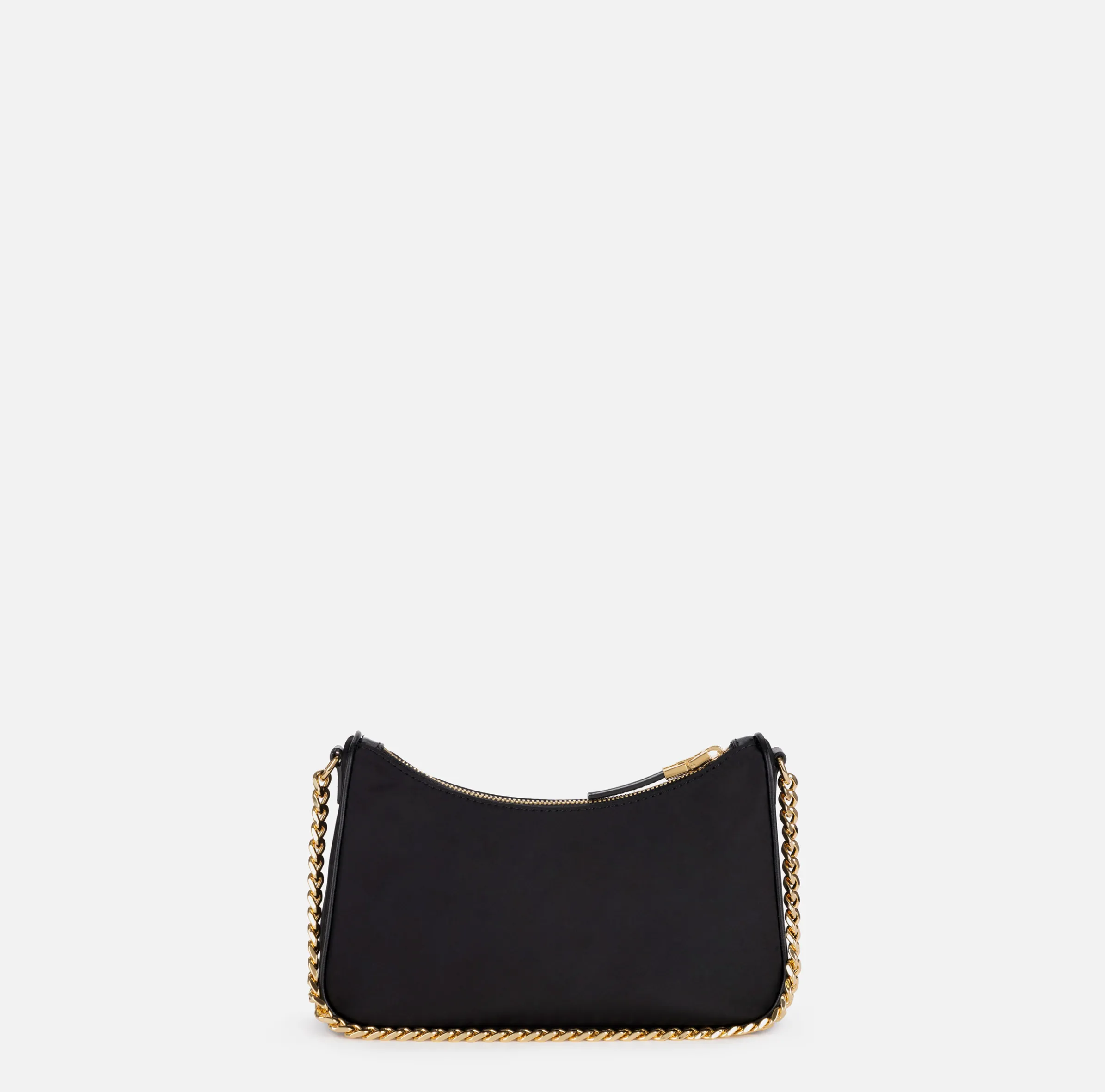 Borsa con doppia tracolla e logo