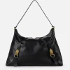 Borsa hobo in nappa lucida