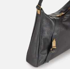 Borsa hobo in nappa lucida