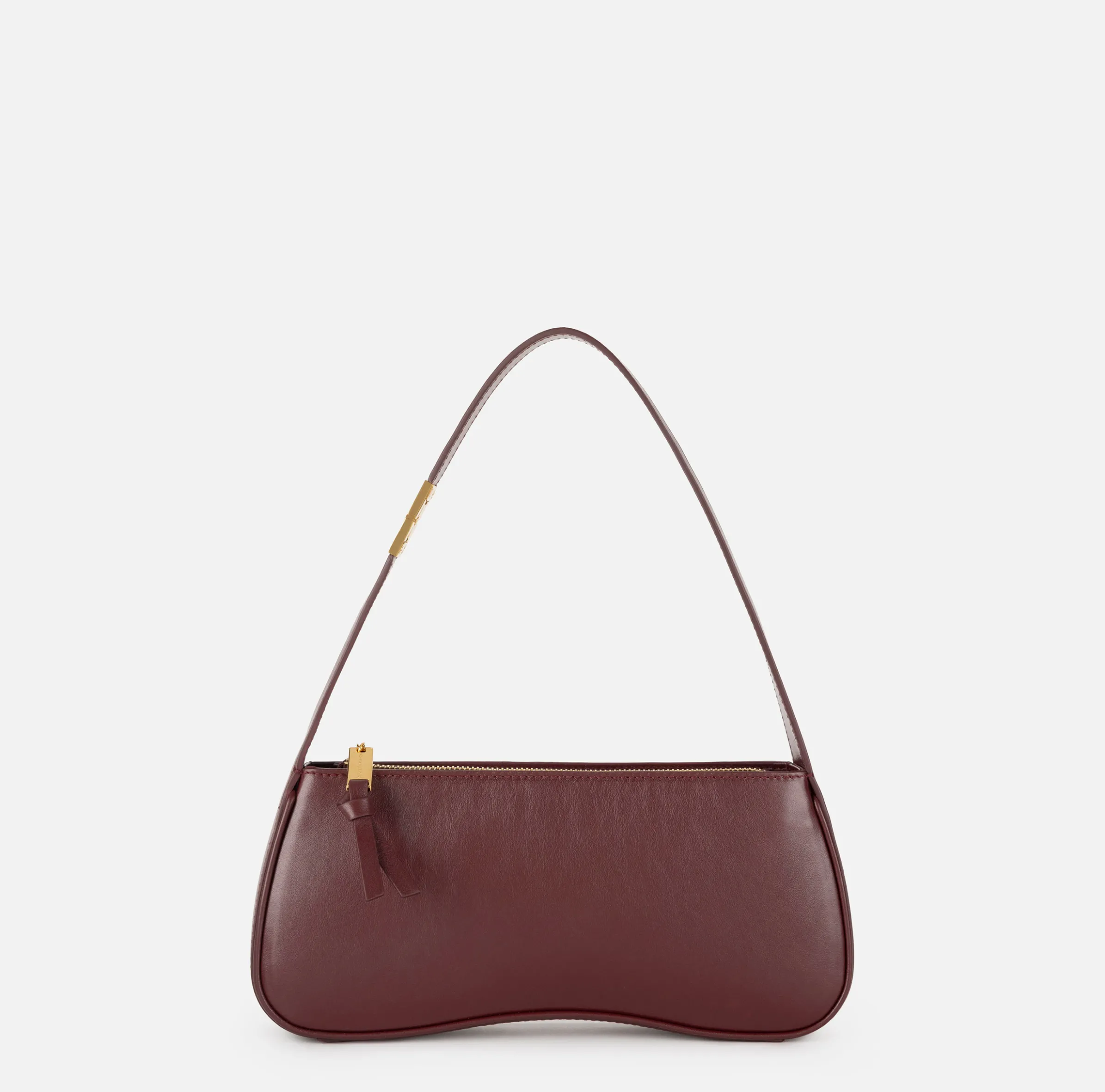Borsa hobo media in nappa lucida