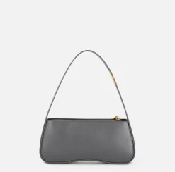 Borsa hobo media in nappa lucida