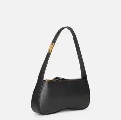 Borsa hobo media in nappa lucida