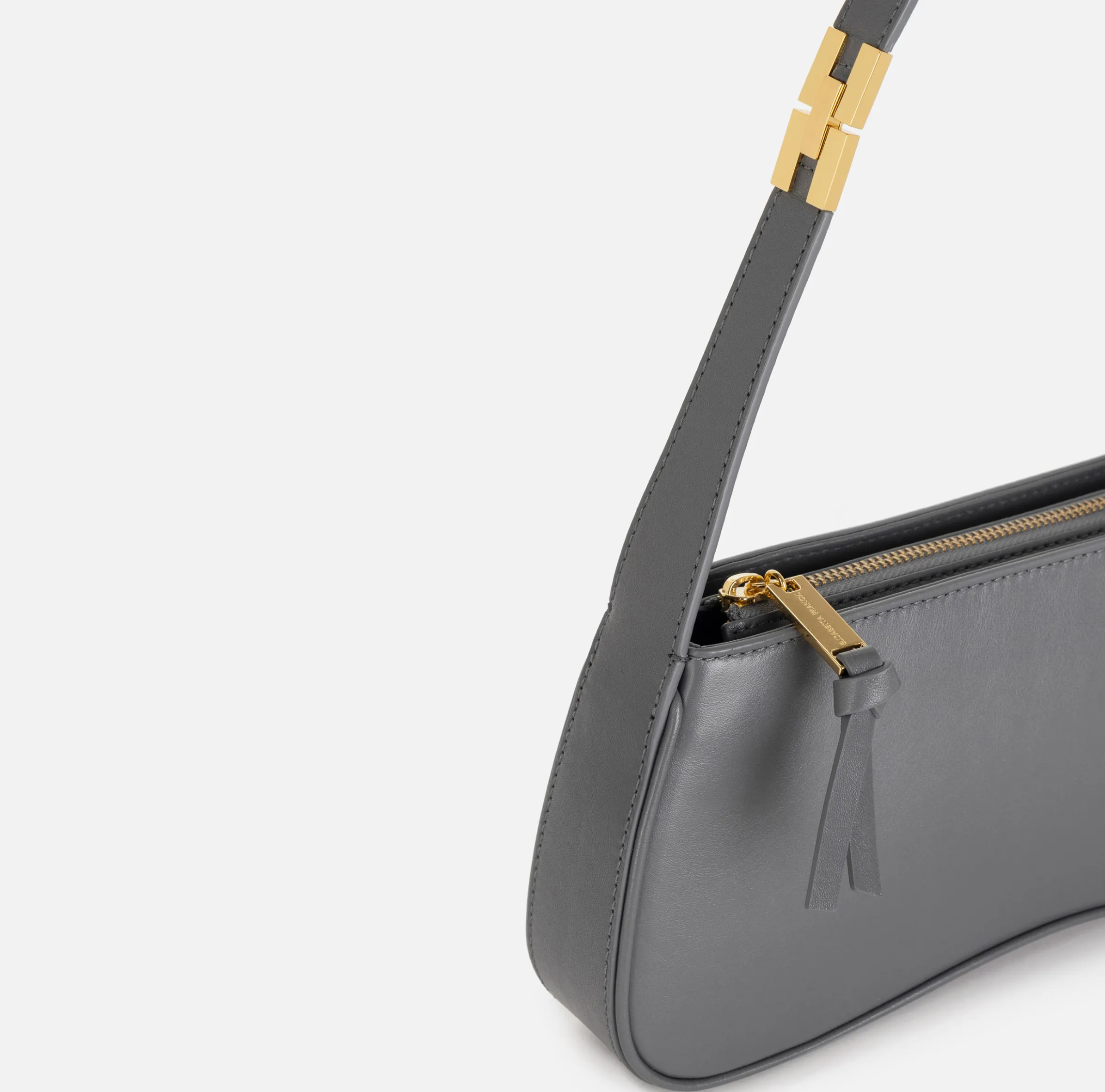 Borsa hobo media in nappa lucida