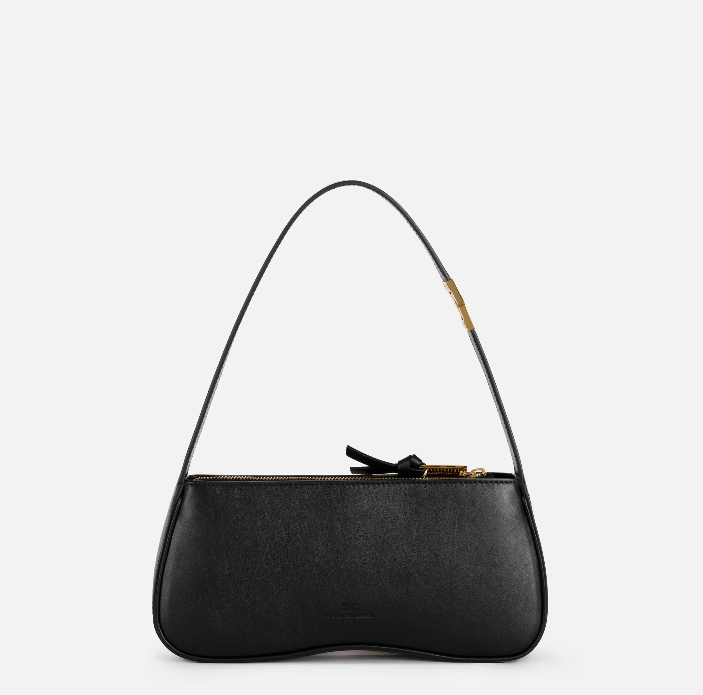 Borsa hobo media in nappa lucida