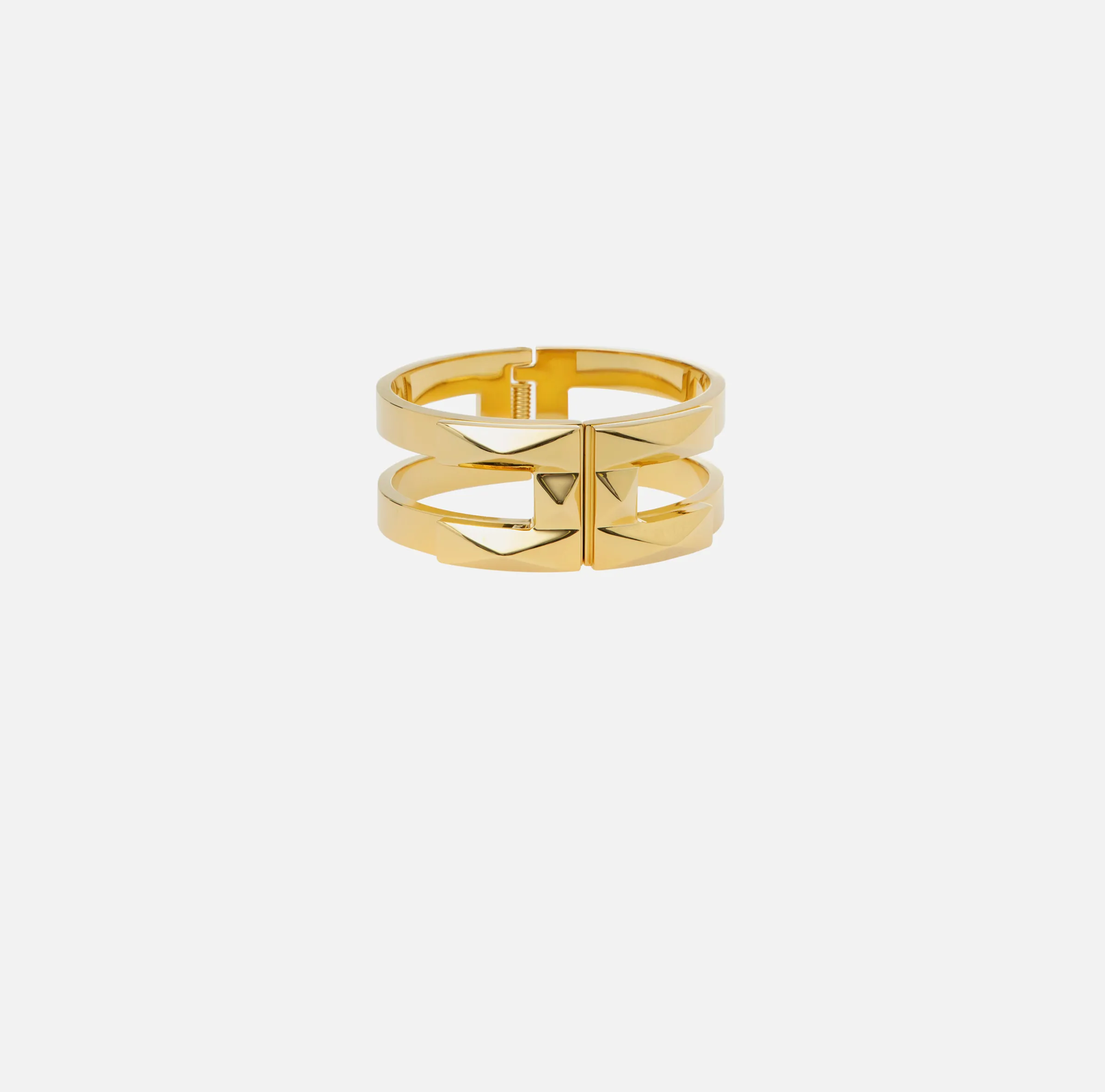Bracciale rigido in metallo dorato