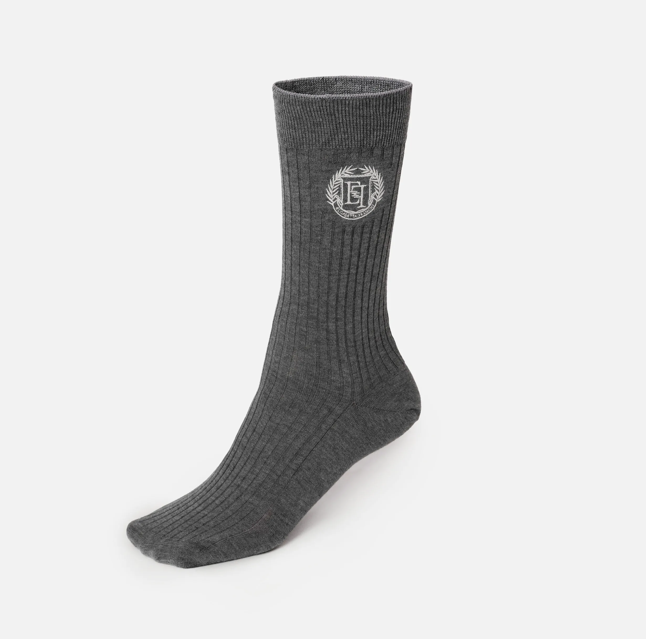 Calzini in cashmere con ricamo logo