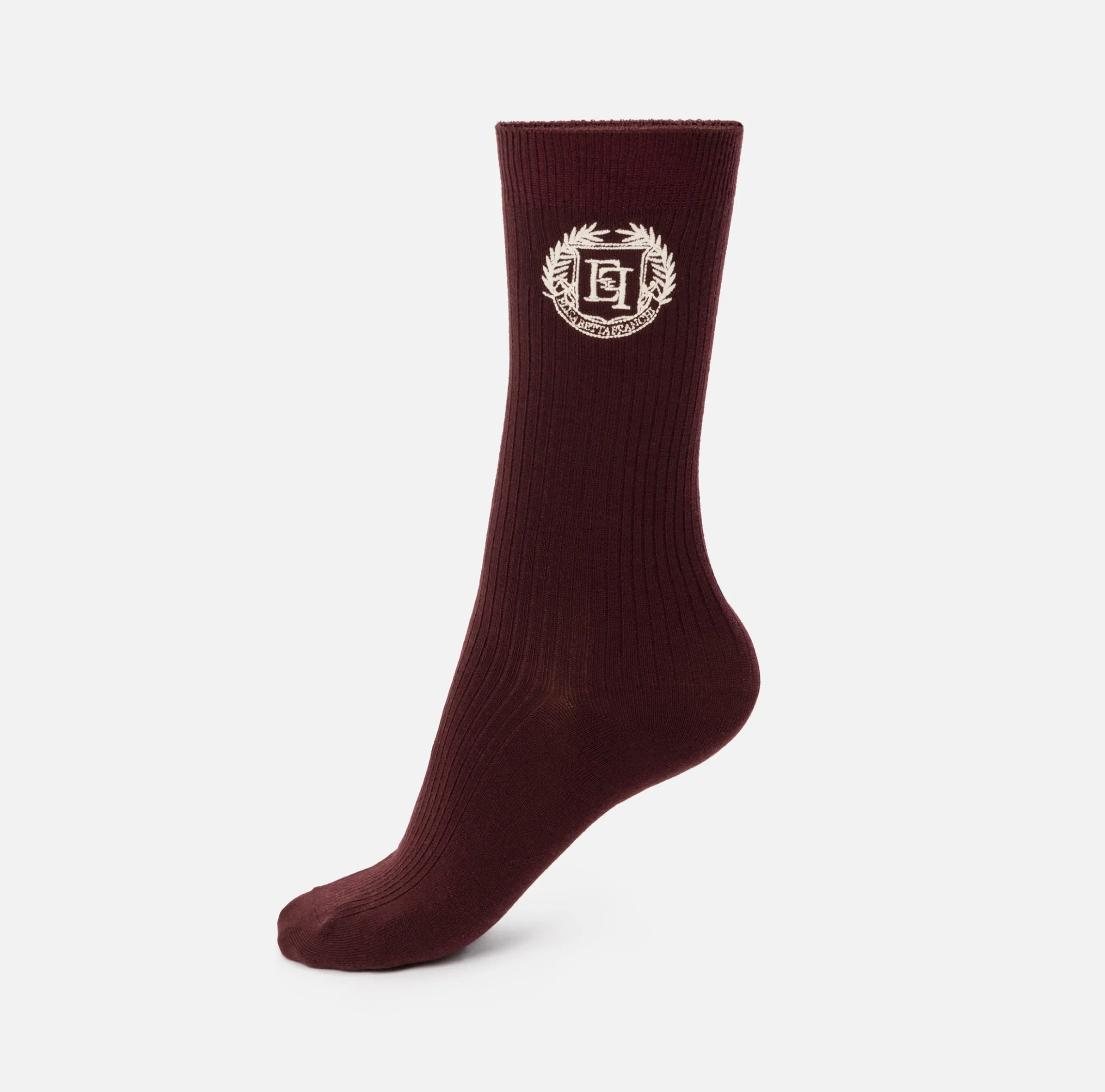 Calzini in cashmere con ricamo logo