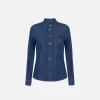 Camicia in denim con taschino