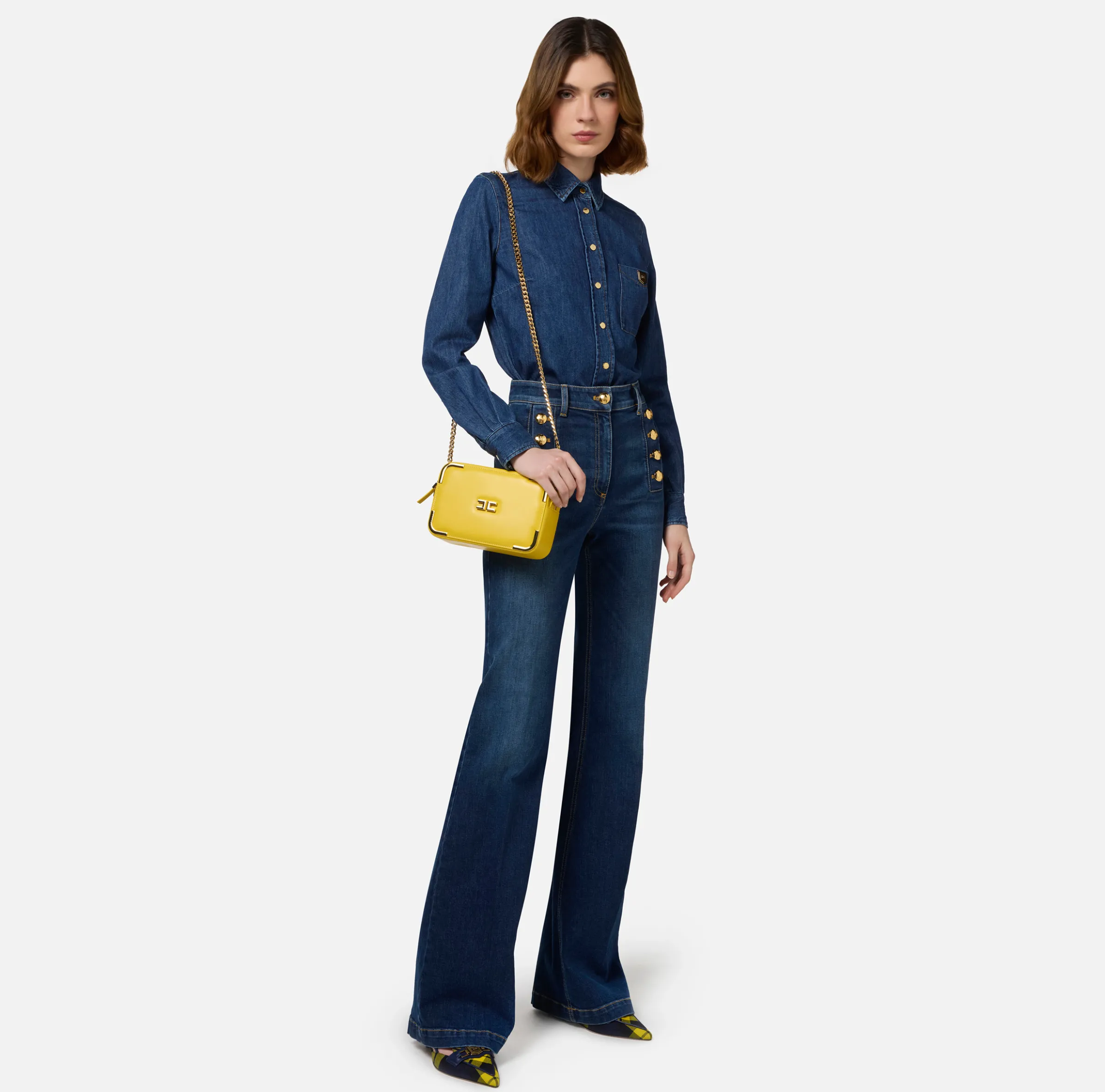 Camicia in denim con taschino