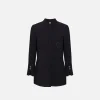 Camicia in georgette con patch logo