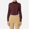 Camicia in georgette stretch con fiocco